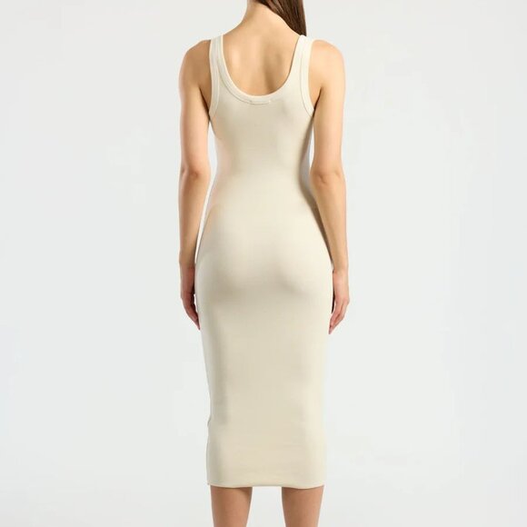 NWT Cotton Citizen Verona Midi Dress | Body-Con Fit | Raw Edge Hems | Size XS - Picture 2 of 9